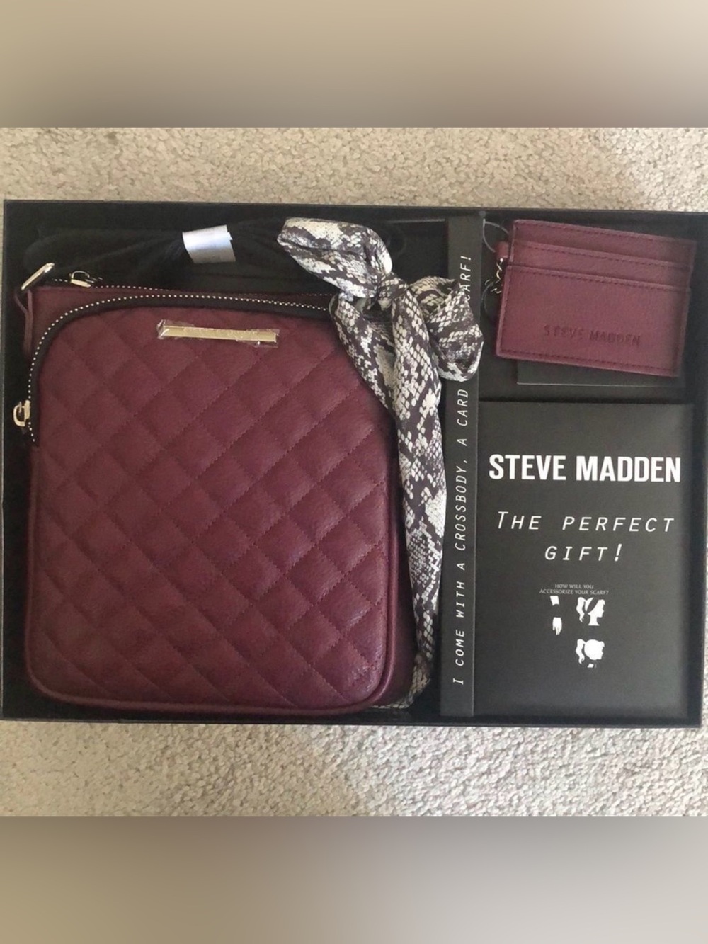 Steve Madden Purse, Wallet, & Scarf Set